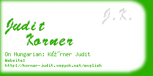 judit korner business card